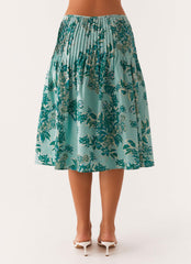 Dreamscape Midi Skirt - Cloud Nine Floral