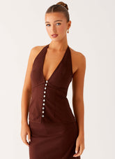 Esther Top - Chocolate