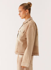 Khalil Denim Jacket - Tan