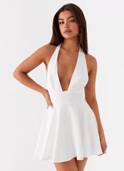 Peppermint Mini Dress - White