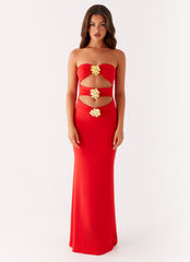 Raye Maxi Dress - Tangerine