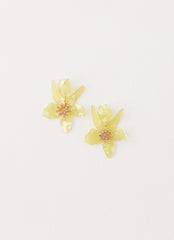 Siesta Flower Earrings - Yellow