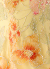 Bliss Beaded Halter Top - Floral Beaded