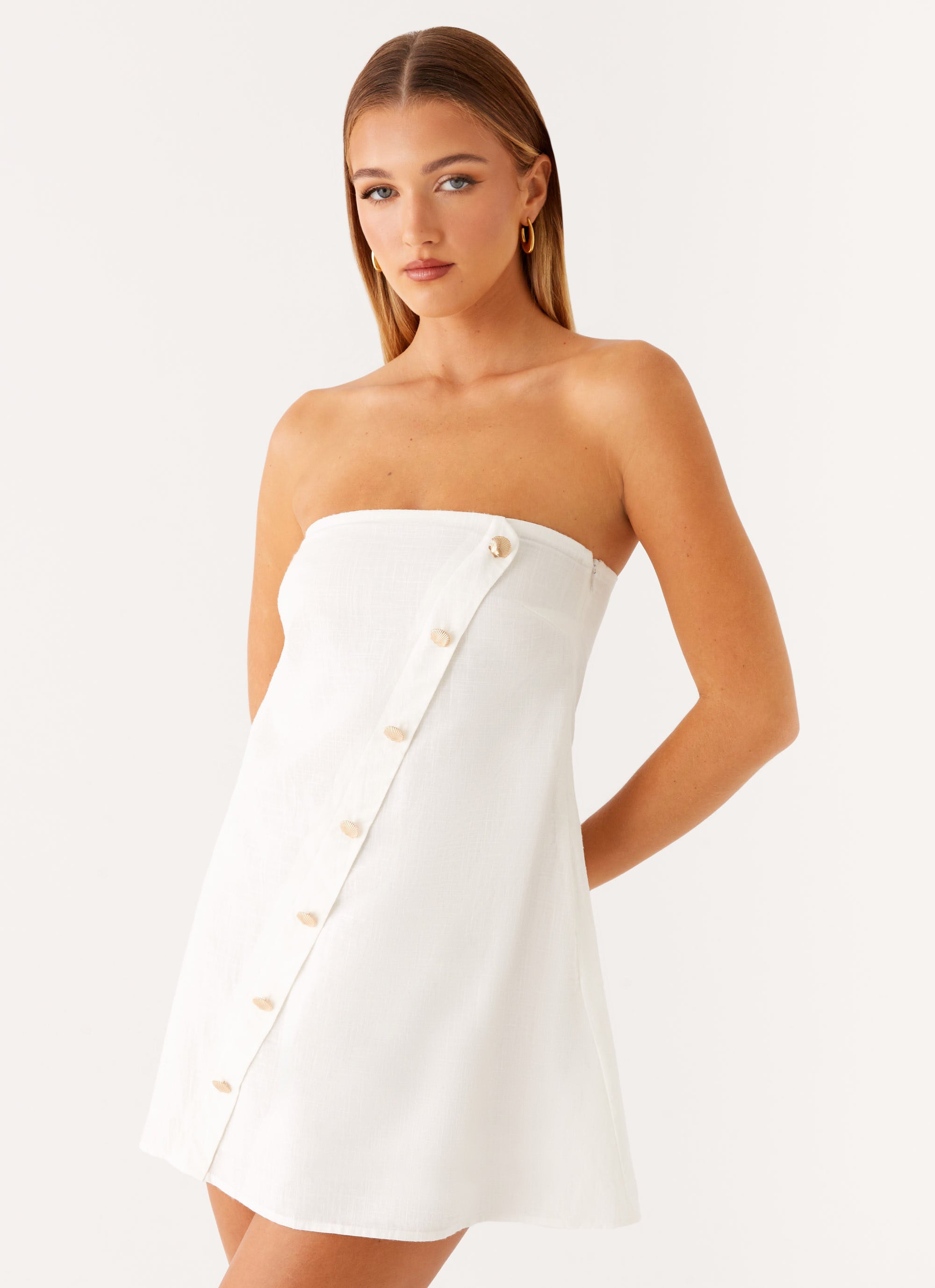Hazel Mini Dress - White
