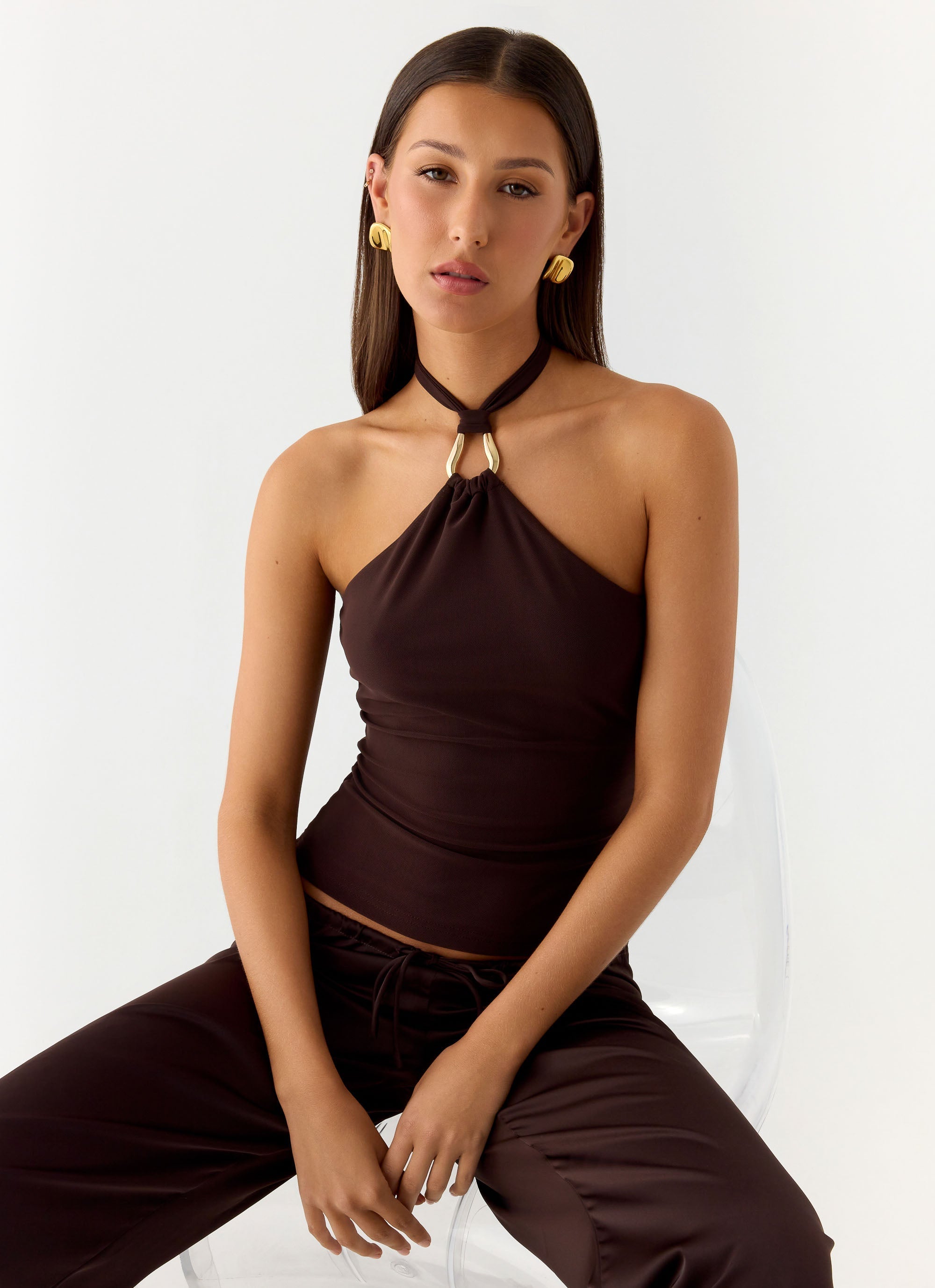 Henrietta Top - Chocolate