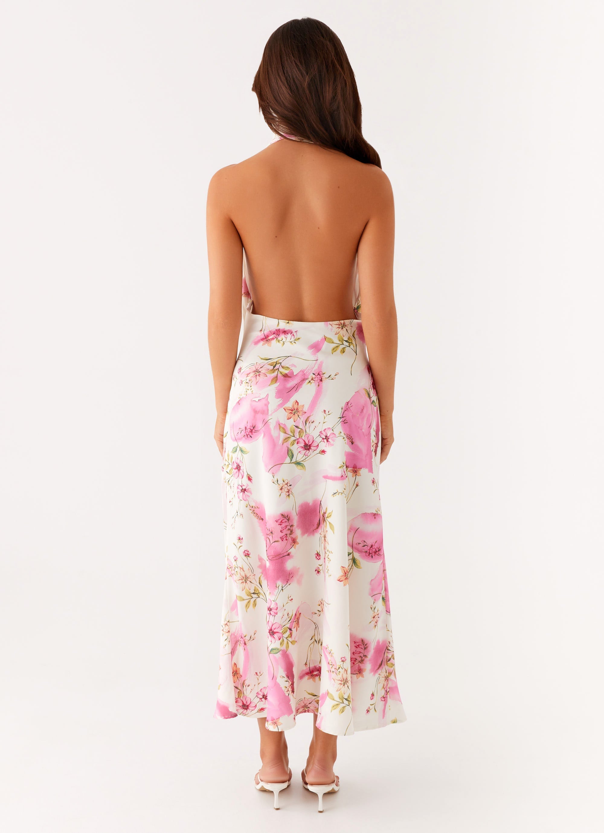 Jensen Midi Dress - Ivory Floral Print