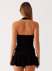 Vegas Nights Low Rise Skort - Black