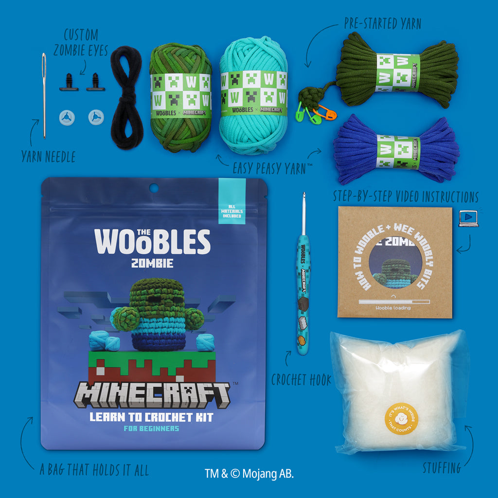 Minecraft Zombie Crochet Kit